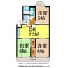 石川マンション１ 3DKの間取り