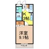 ＴＹハイツ一号 1Kの間取り