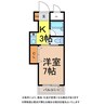 ＳＡＩＪＯ独身館 1Kの間取り