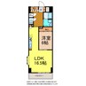 マルイラベンダーヒルズ 1LDKの間取り
