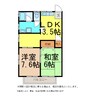 常心ハイツパート１ 2LDKの間取り