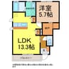 メゾン神拝吉原 1LDKの間取り