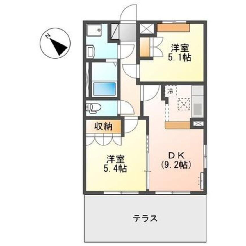 間取図 リバティタウン１番館