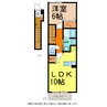 クアトロ・フォレスタ 1LDKの間取り
