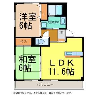 間取図 フレスコマンションⅢ　Ｂ棟