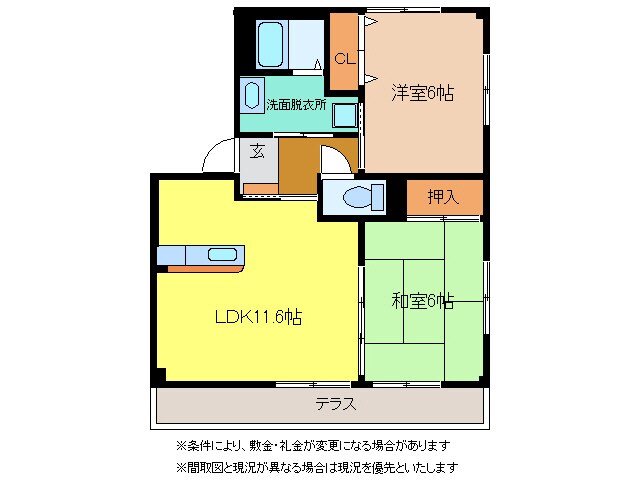 間取り図 フレスコマンションⅢ　Ｂ棟