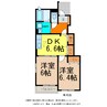 カーサ・フェリーチェ 2DKの間取り