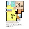 ＭＯＭＯハウス 1LDKの間取り