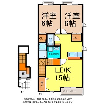 間取図 ポルテシャンス　ラ・ファミーユ　Ａ・Ｂ