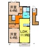 メゾンＳＯＷＡＣＡ　Ｂ棟 2LDKの間取り