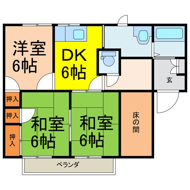 間取り図 ハッピータウン小松