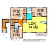 Ｓｉｎ嶋山ーⅠ 3LDKの間取り