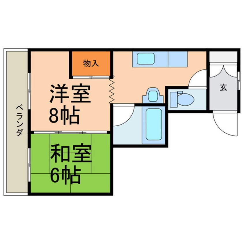 間取図 平和コーポ