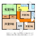 平岡借家の間取図