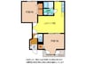 パステーク古川Ｃ 2LDKの間取り