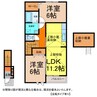 ベル・ヴィオラＫⅡ 2LDKの間取り