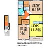 メゾン　ド　ブリーズ 2LDKの間取り