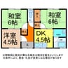 ヴィラ西条 3DKの間取り