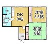 Ｆビル 2DKの間取り