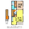 サニーウェル 1LDKの間取り