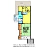 神拝町家２ 1DKの間取り