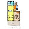 アカデミーフロント神拝 1LDKの間取り
