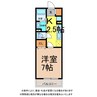 イーブンベルク 1Kの間取り