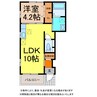 エレガンツァ喜多川 1LDKの間取り