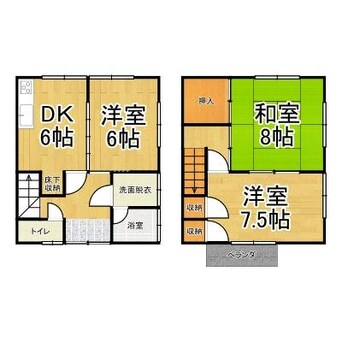 間取図 ヴィレッジ福田ＸＩ