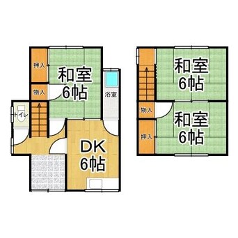 間取図 古川甲279-10貸家