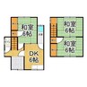 古川甲279-10貸家 3DKの間取り