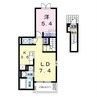 ラブリーC 1LDKの間取り