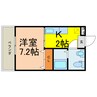 パンデュール・エム 1Kの間取り
