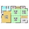 新屋敷甲1308-4貸家 3LDKの間取り