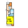 クラール樋之口B 1Kの間取り