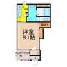 ヴォラーレ 1Kの間取り