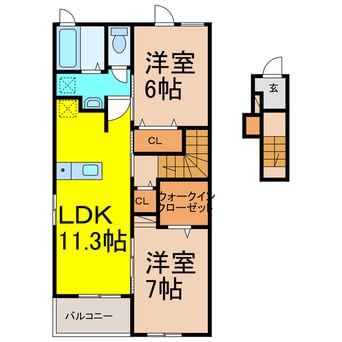 間取図 ヴィラ・クレール