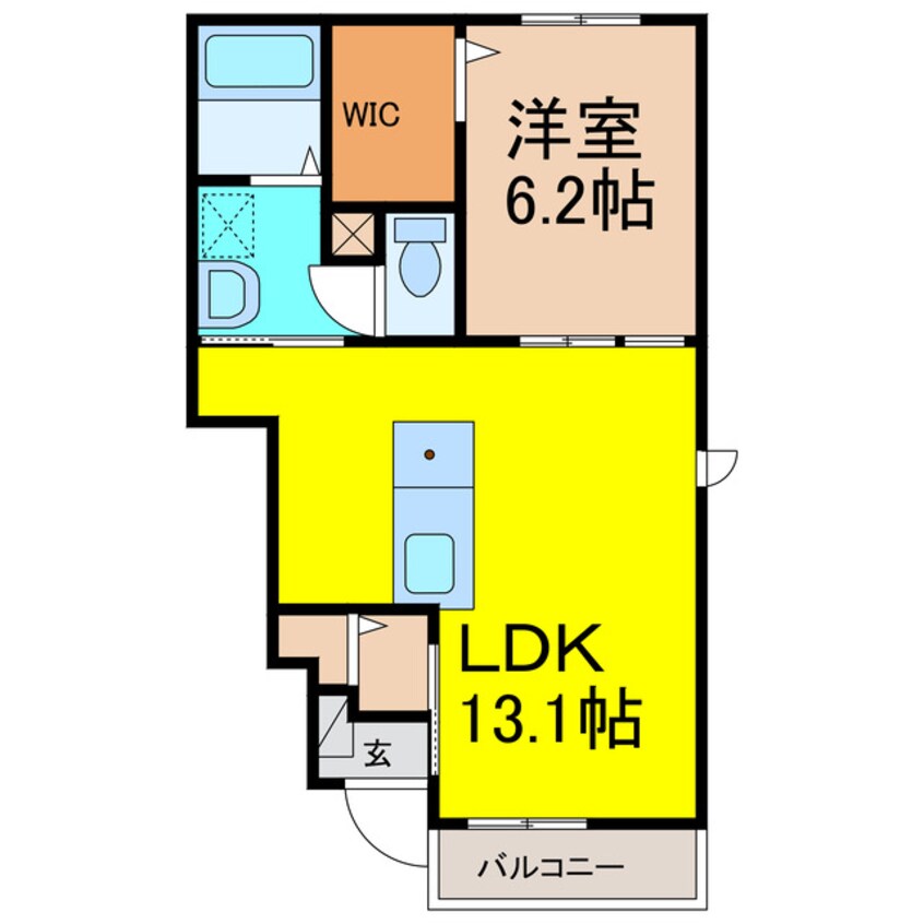間取図 ジャダハウス西条ABC