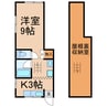 伊藤アパート（朔日市） 1Kの間取り