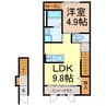 センチュリー　ドエルⅢ 1LDKの間取り