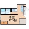 フォンターナB 1Rの間取り