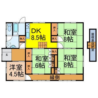 間取図 大町307-11貸家