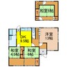 八幡2丁目東側WH貸家 4DKの間取り