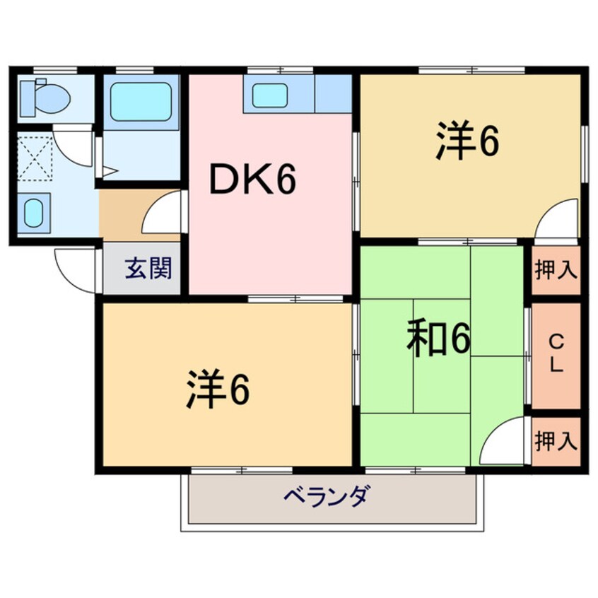 間取図 ファミール田の上