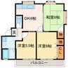 パールハイツ 3DKの間取り