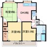 パールハイツ 3DKの間取り