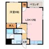 はじめハイツ 1LDKの間取り