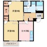 フレグランス土橋 2DKの間取り
