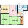 メゾントレビⅢ 3DKの間取り