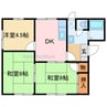 メゾントレビⅢ 3DKの間取り